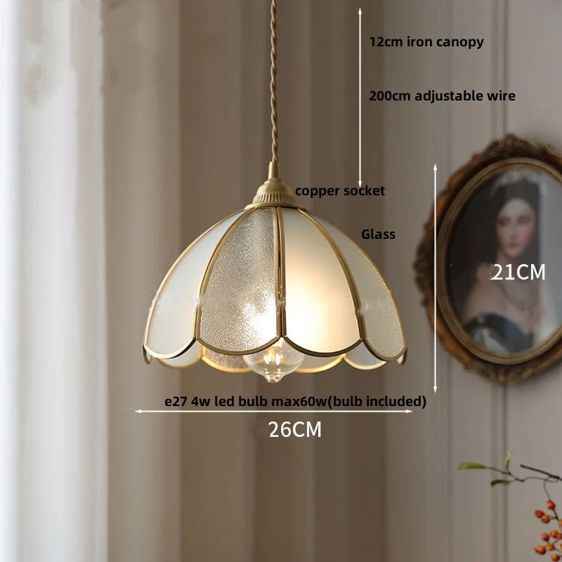 Decorbites™ Glas LED Pendelleuchte Küchen Loft Vintage Kupfer Hänge Lampe