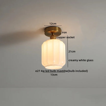 DecorBites™ Glass LED Ceiling Light for Corridor Balcony Modern Indoor Lighting