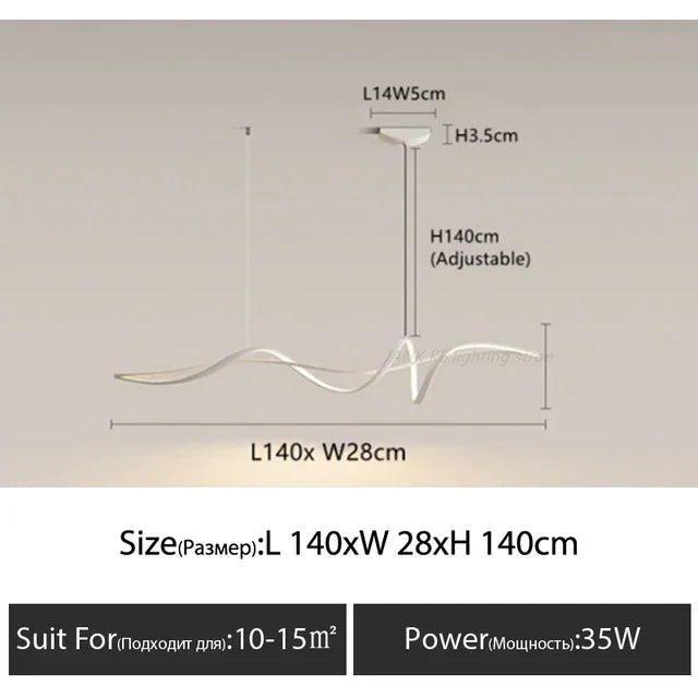 ثريا DecorBites™ المصنوعة من الألومنيوم لتزيين المطبخ وغرفة الطعام