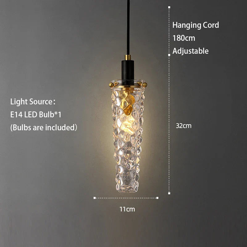 DecorBites™ Crystal LED Ceiling Chandelier | Modern Bedroom Pendant Lamp