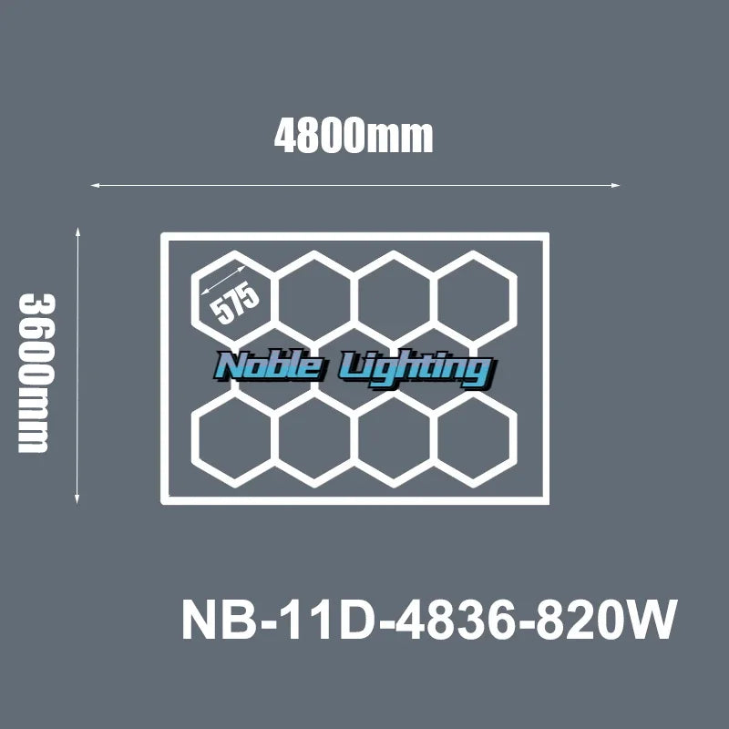 DecorBites™ Hexagon LED Ceiling Light: High-Performance, Best-Selling, Honeycomb Design