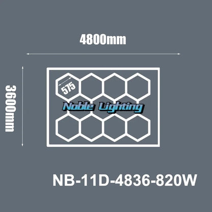DecorBites™ Hexagon LED Ceiling Light: High-Performance, Best-Selling, Honeycomb Design