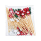 50/100Pcs Christmas Buffet Fruit Food Skewer Cocktail Picks Cupcake Topper 2024 Christmas Party Decor Supplies New Year 2025