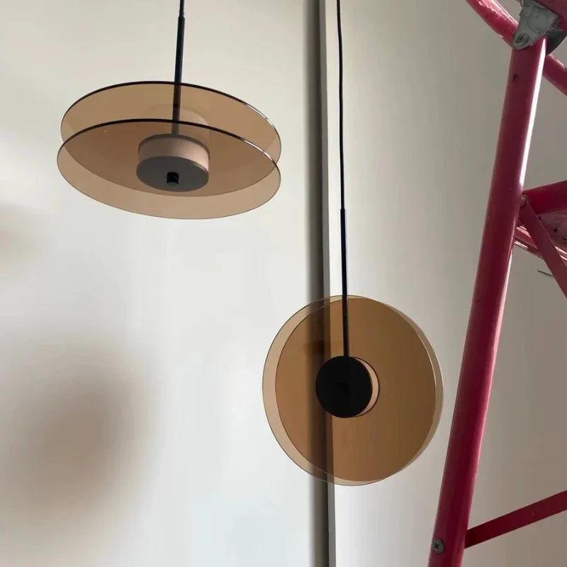 Modern Scandinavian White Glass Bedside Pendant Light