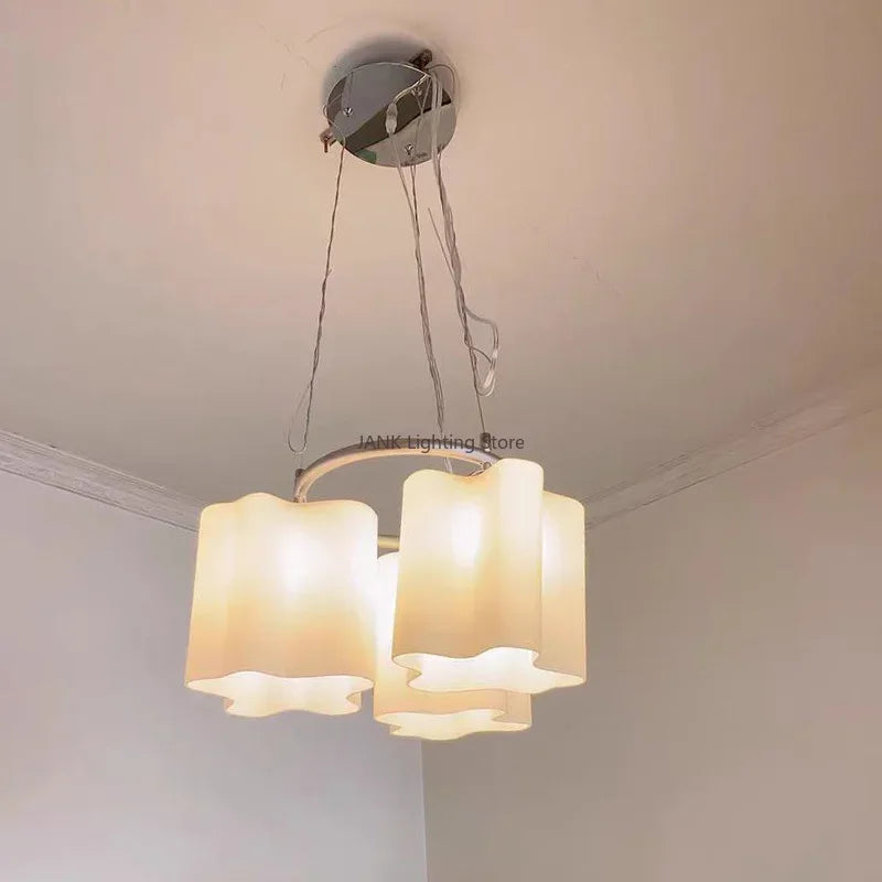 DecorBites™ Cloud Glass LED Ceiling Light: Modern Minimalist Circular Design for Bedroom, Hallway, Restaurant