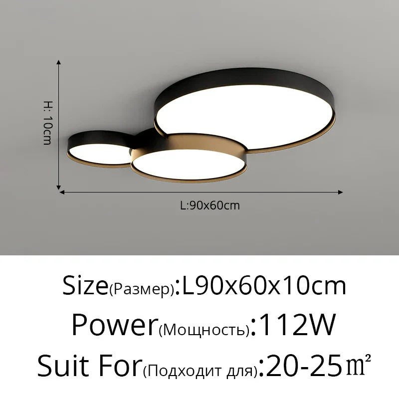 DecorBites™ LED Acrylic Chandelier - Modern Indoor Lighting for Bedroom Kitchen Living Room