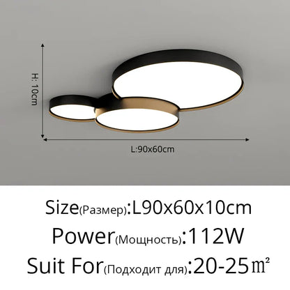 DecorBites™ LED Acrylic Chandelier - Modern Indoor Lighting for Bedroom Kitchen Living Room