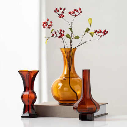 DecorBites™ Green Glass Geometry Vase Hydroponics Terrarium Home Decoration Accessory