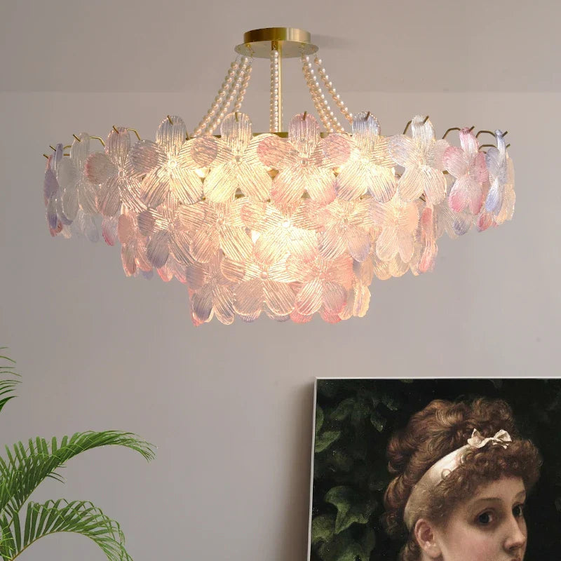 Crystal Leafless Chandelier