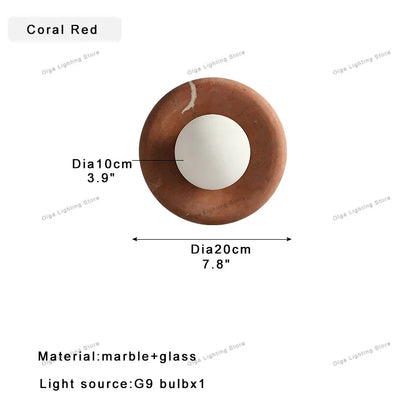 DecorBites™ Jade Marble Wall Sconce Lamps: Luxury Light Fixtures for Bedroom, Bathroom, Aisle Decor