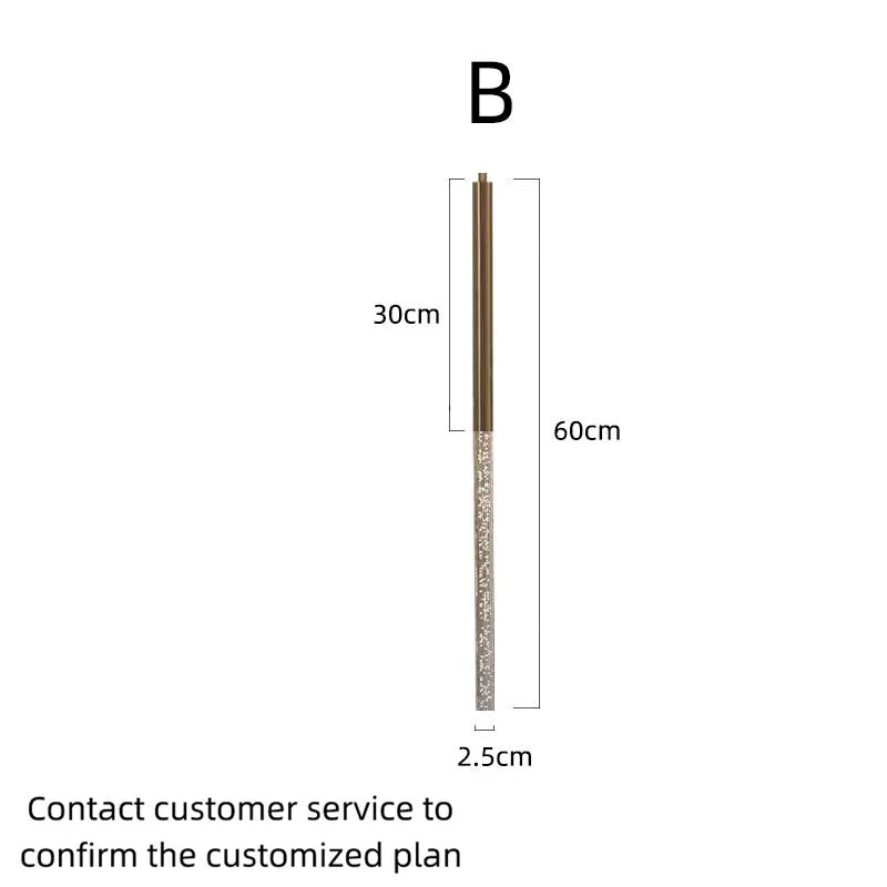 DecorBites™ Large Luxury Crystal LED Chandelier for Living Room - Custom Hanging Lamps