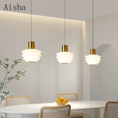 مصباح معلق LED من الأكريليك من DecorBites™ لديكور غرفة نوم بسيط