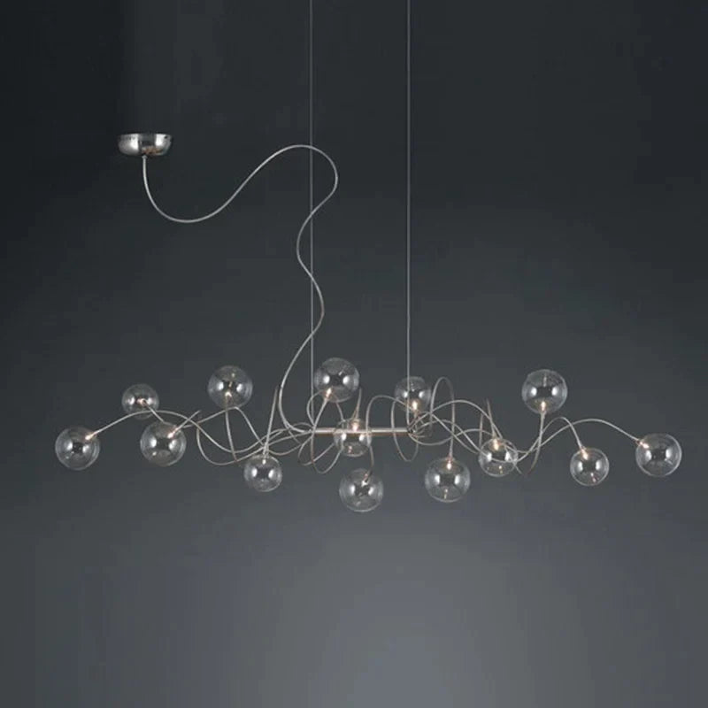 DecorBites™ LED Glass Pendant Chandelier for Living Room Dining Bedroom Cafe