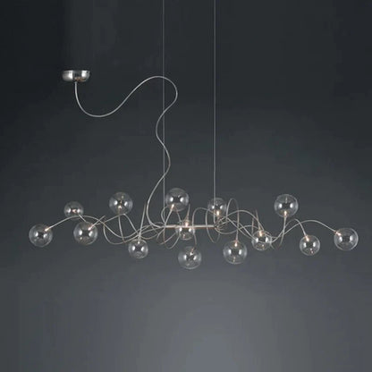 DecorBites™ LED Glass Pendant Chandelier for Living Room Dining Bedroom Cafe