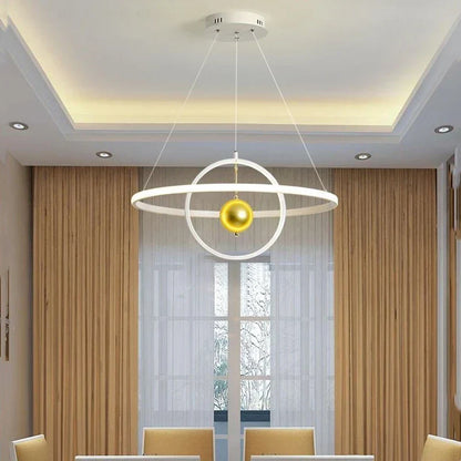 DecorBites™ Circular Iron Ball Pendant Chandelier LED Lighting Fixtures
