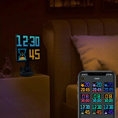 Pantalla LED para vehículos DecorBites™ con animación de texto personalizada - Pantalla de 32x32 píxeles