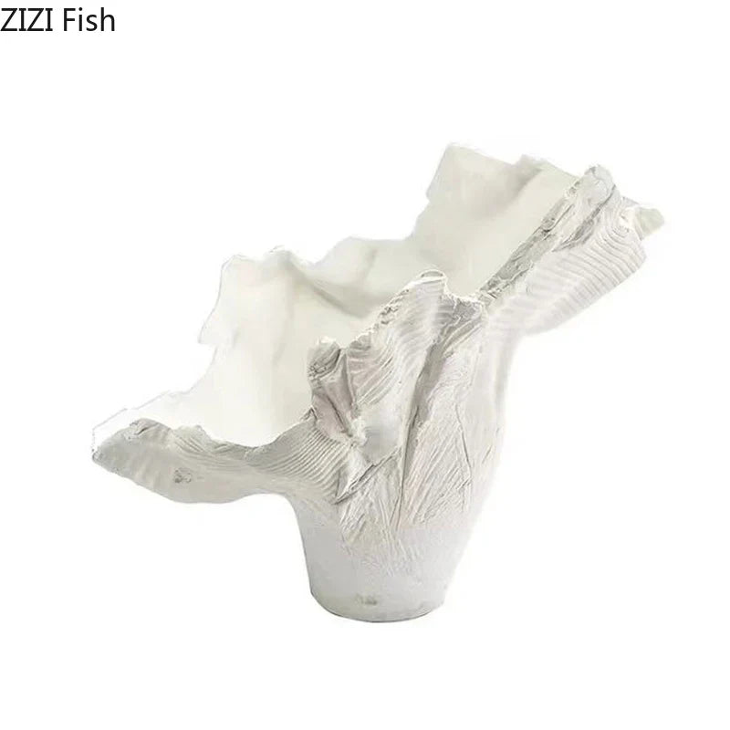 Jarrón de forma irregular DecorBites™: Decoración abstracta para escritorio que aporta un toque estético a cualquier habitación.