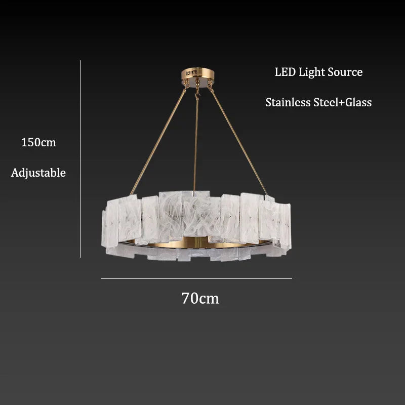 DecorBites™ Cloud Mist Glass Pendant Lights LED Room Decoration Lighting