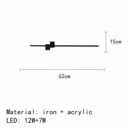 DecorBites™ LED Wall Lights: Modern Black White Aluminium Sconce Lamp for Living Room Bedroom