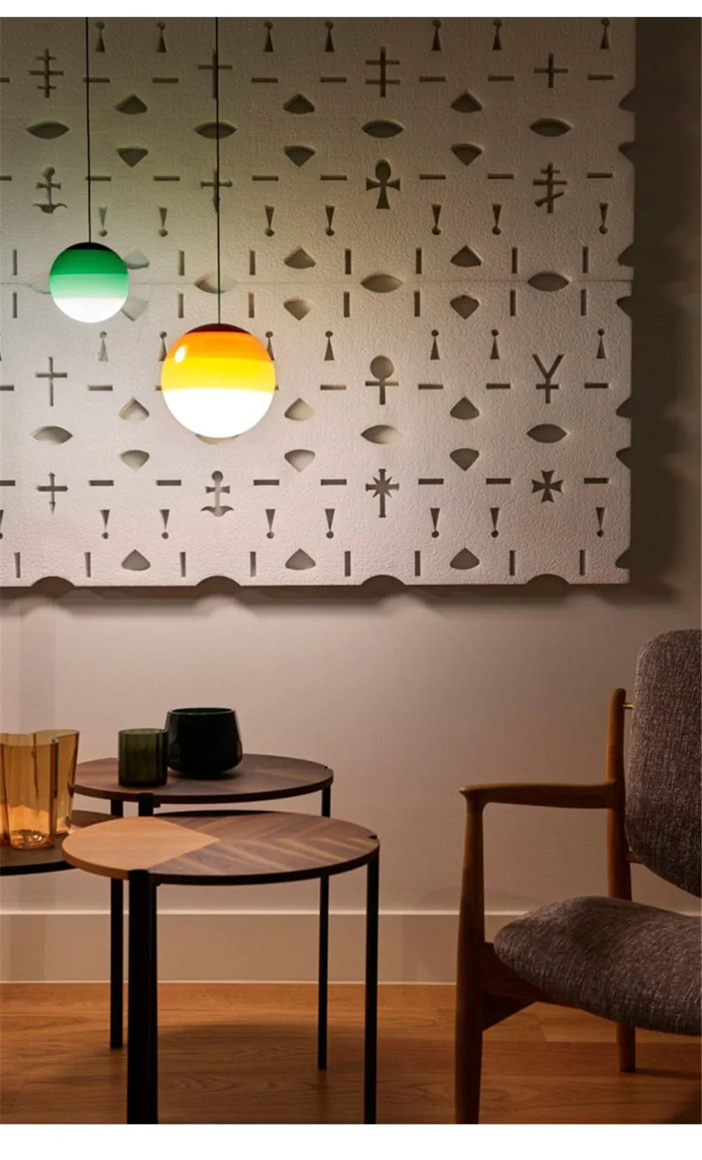 Gradient Glass Dome Pendant Light