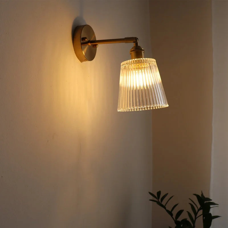 DecorBites™ LED Glass Wall Lights Modern Decor for Bedroom Living Room Bar Balcony.