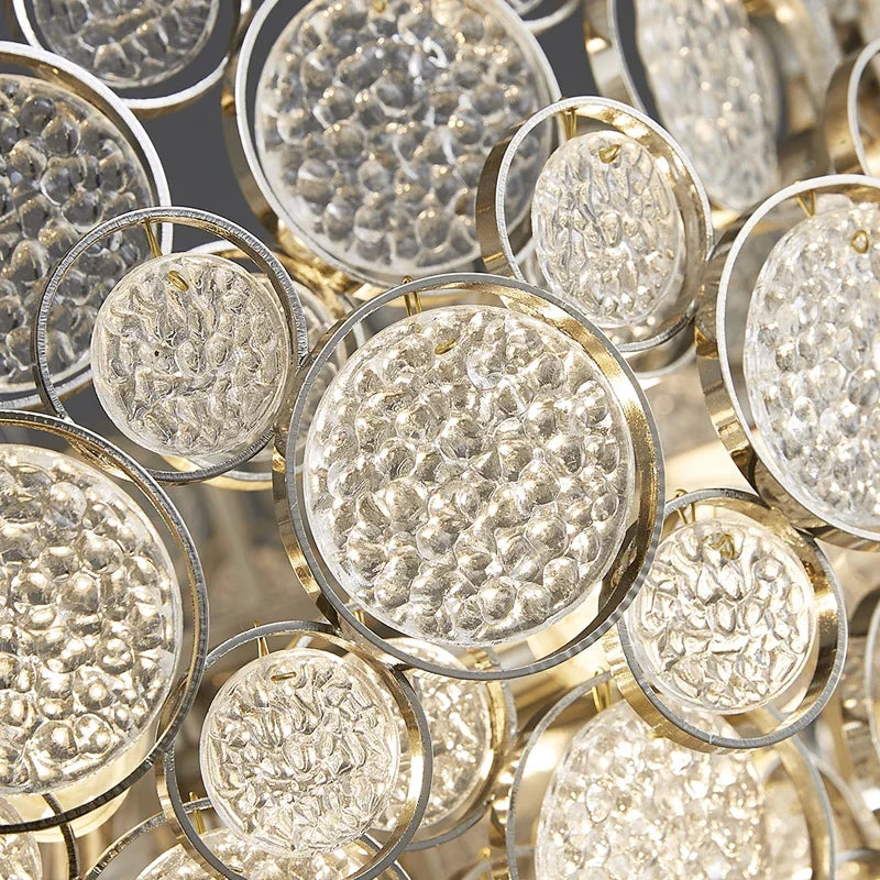 ثريا سقف LED عصرية من DecorBites™ لعام 2024 لغرفة المعيشة وغرفة الطعام وغرفة النوم، مزودة بإضاءة معلقة لامعة عصرية