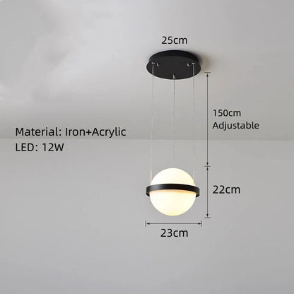 DecorBites™ Art Deco White Acrylic Ball Wall Lights with 3-Mode Dimming