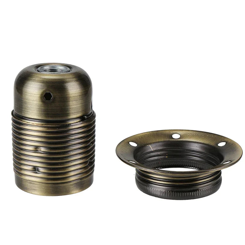 DecorBites™ Industrial Metal Lamp Base Holder E26 E27 Light Sockets for Pendant Shade
