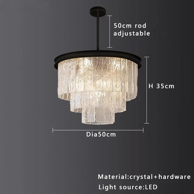 Decorbites™ Kristallglas-Deckenleuchter | Vintage-Luxus-Dekoration für Esszimmer und Wohnzimmer