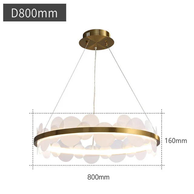 DecorBites™ Acrylic Ceiling Chandelier Modern Home Decor Hanging Lamp Indoor Lighting