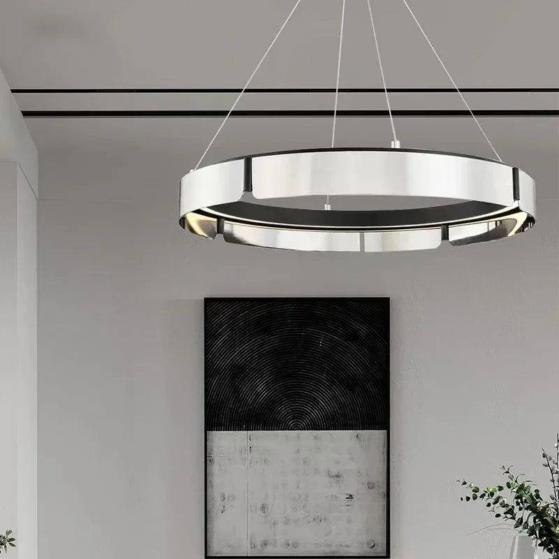 DecorBites™ LED Chandelier: Modern Minimalist Pendant Light for Living, Dining, Kitchen, Bedroom
