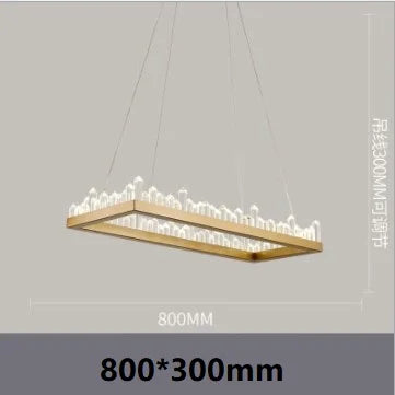 Lámpara colgante LED de cristal DecorBites™: Lámpara industrial moderna en oro y negro