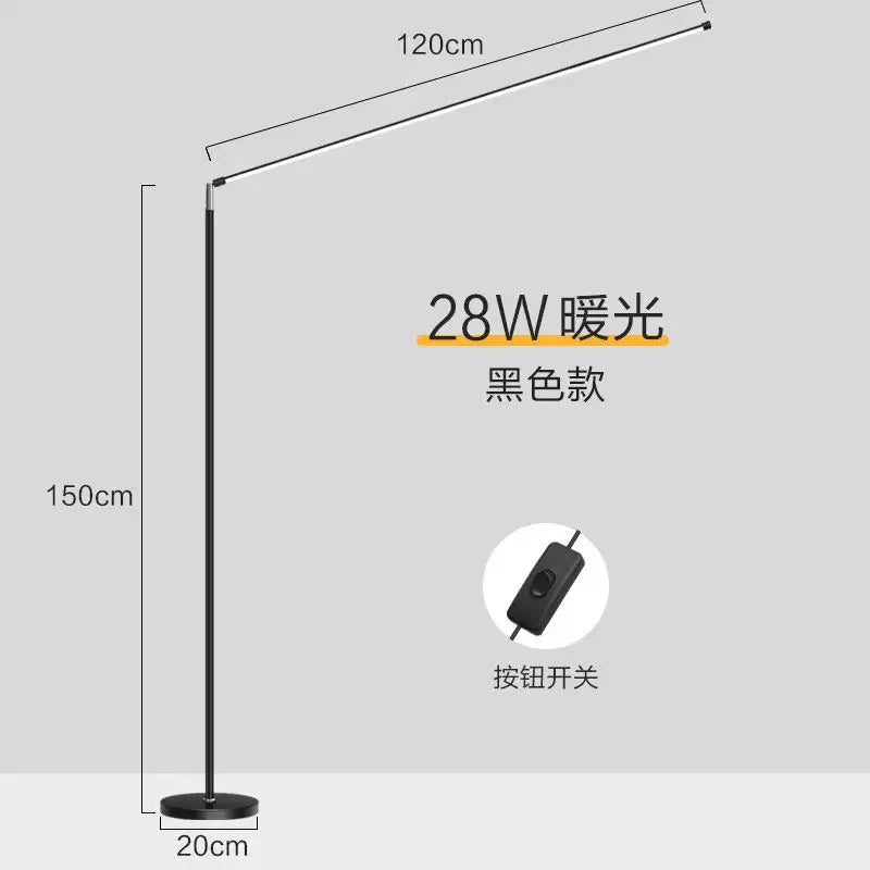 Lámpara de suelo LED Decorbites™: Accesorio de lectura minimalista súper brillante para sala de estar y dormitorio