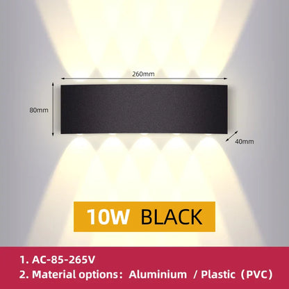 DecorBites™ LED Wall Light: Waterproof Indoor Outdoor Decor Lamp for Bedroom Living Room