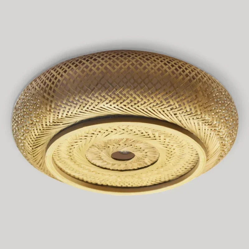 DecorBites™ Gloss Bamboo Art Rattan Ceiling Light Shade Chandelier Fixtures