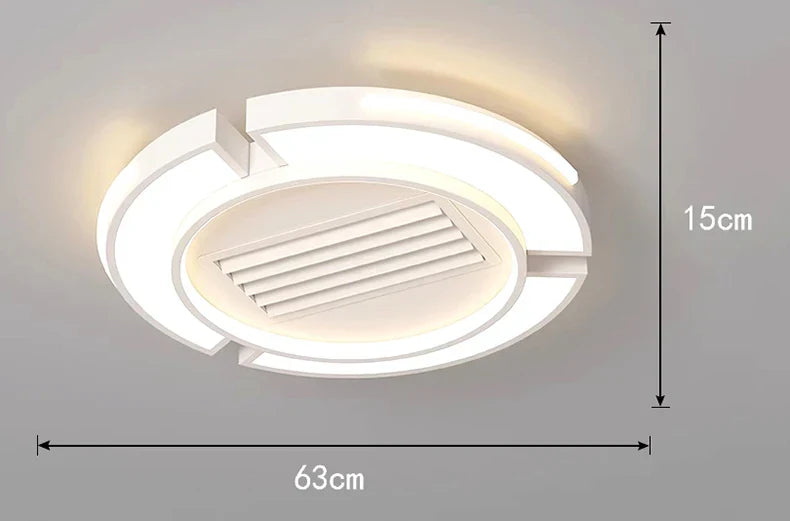 DecorBites™ Kids Bedroom Bladeless Ceiling Fan with Remote Control and Light