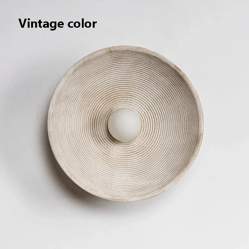 DecorBites™ Japanese Style Wall Circle Lamp for Bedroom and Living Room Lighting