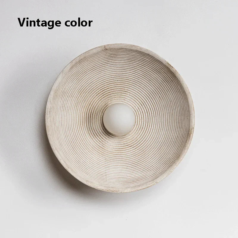 DecorBites™ Japanese Style Wall Circle Lamp for Bedroom Living Room Lighting