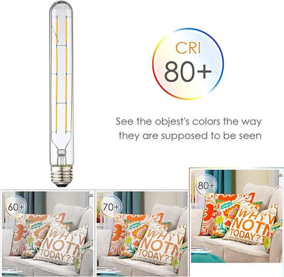 Bombillas tubulares Edison de filamento LED DecorBites™ 6000K T10 T185 T225 T30 T300 4W 6W 8W