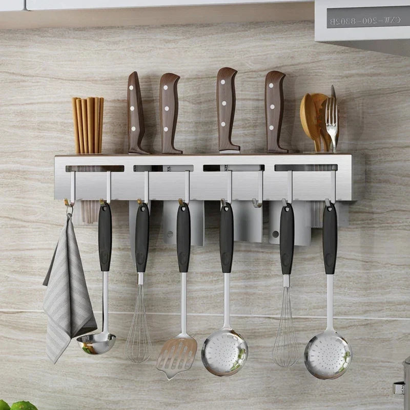 DecorBites™ Kitchen Storage Shelf Knife Chopstick Holder Multi-functional Organizer