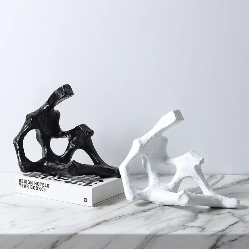 ديكوربايتس™ - منحوتة هيكل عظمي تجريدية | ديكور منزلي