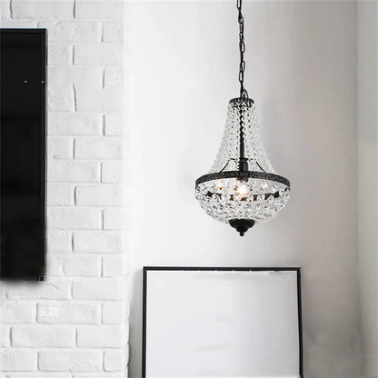 DecorBites™ Iron Art Crystal Chandelier for Dining Room and Bedroom