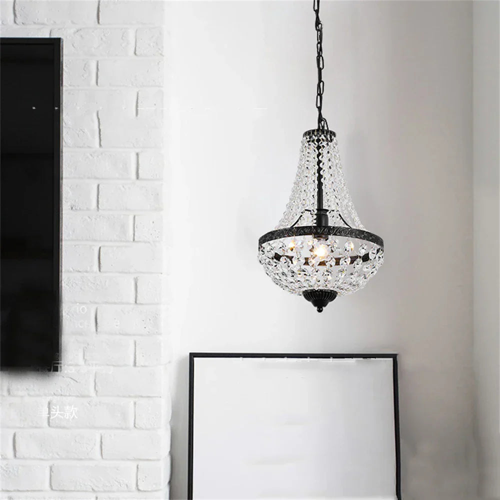 DecorBites™ Crystal Chandelier Pendant Lamp for Dining Room and Living Room
