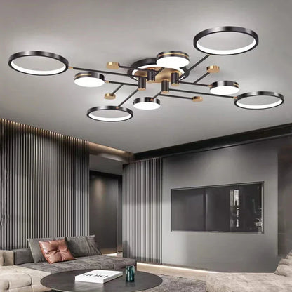 DecorBites™ Gold/Black Pendant Light Chandelier for Living Room Dining Bedroom - Modern Nordic Ceiling Lamps