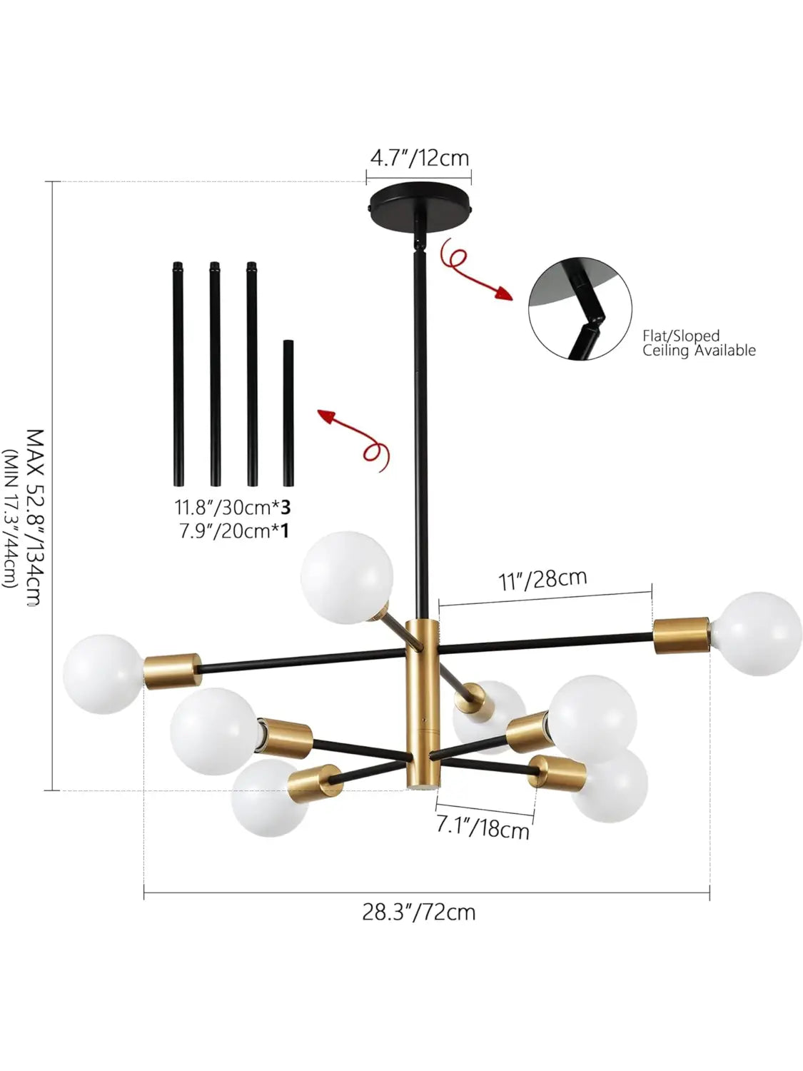 DecorBites™ LED Magic Bean Chandelier for Indoor Lighting