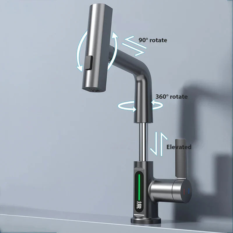 DecorBites™ Digital Display Basin Faucet with Temperature Control