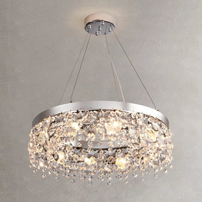 DecorBites™ Crystal Chandelier: Modern Nordic LED Living Room Lamp