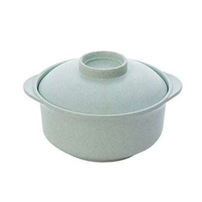 وعاء أرز نودلز سريع التحضير على الطريقة اليابانية من ديكوربايتس™ مع غطاء - أدوات مائدة صحية