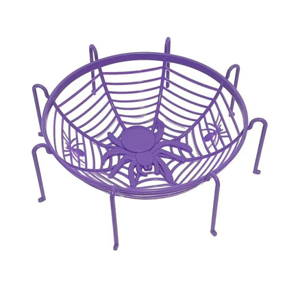 DecorBites™ Halloween Skull Spider Tray Snack Storage Plate Fruit Basket Candy Box