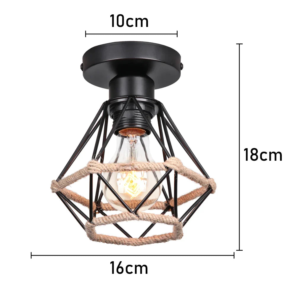 Hemp Rope Ceiling Chandelier